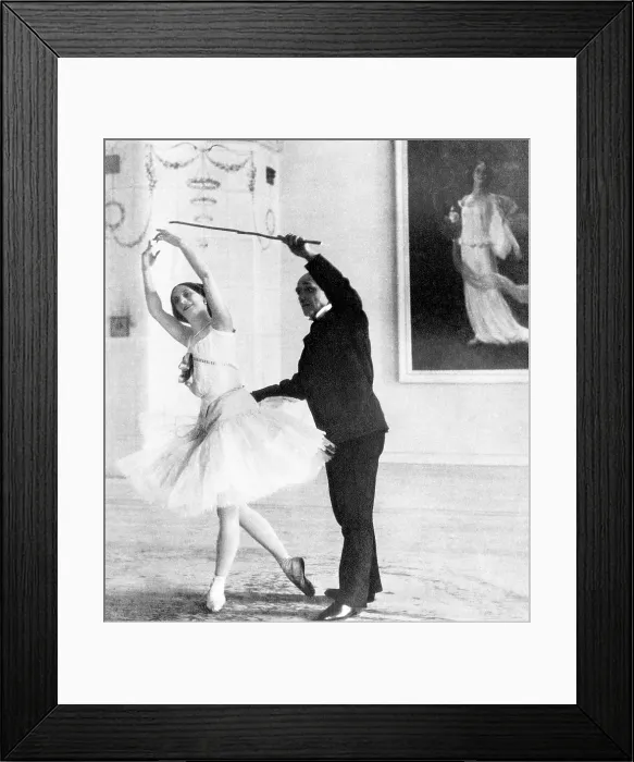 Framed Print : Russian ballet dancer Anna Pavlova (left), training with Maestro Cecchetti in her studio, St. Petersburg, Russia, c. 1910's.. Courtesy: CSU Archives / Everett Collection Framed Print : Russian ballet dancer Anna Pavlova (left), training with Maestro Cecchetti in her studio, St. Petersburg, Russia, c. 1910's.. Courtesy: CSU Archives / Everett Collection