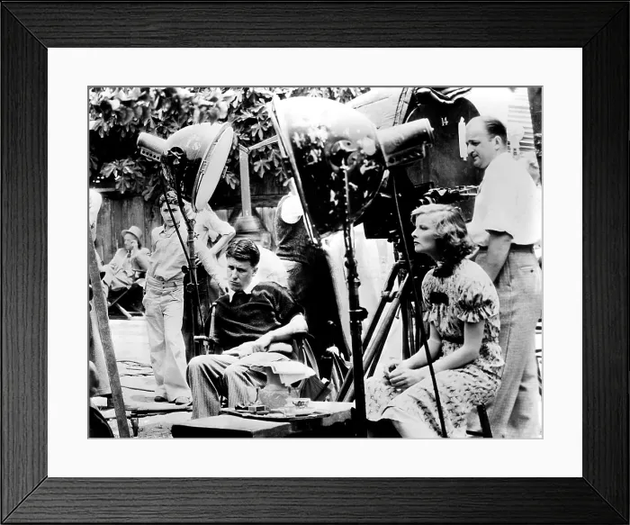 Framed Print : Director George Stevens and Katharine Hepburn on the set of ALICE ADAMS'. 1935. Courtesy CSU Archives / Everett Collection Framed Print : Director George Stevens and Katharine Hepburn on the set of ALICE ADAMS'. 1935. Courtesy CSU Archives / Everett Collection