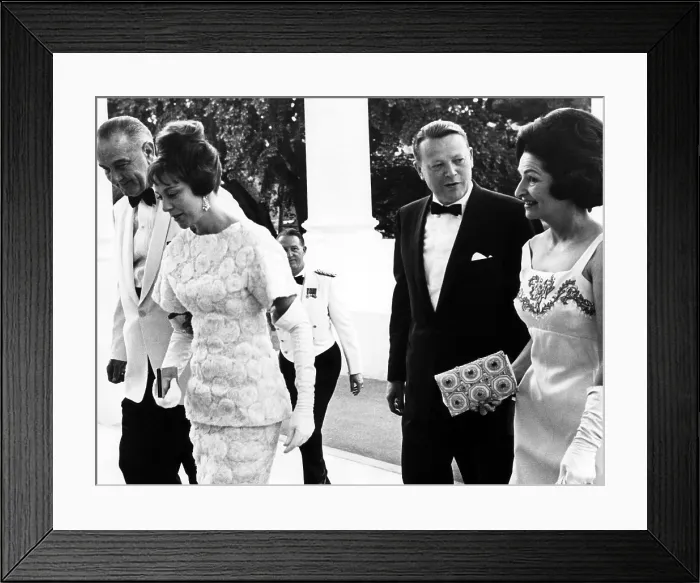 Framed Print : President Lyndon B Framed Print : President Lyndon B
