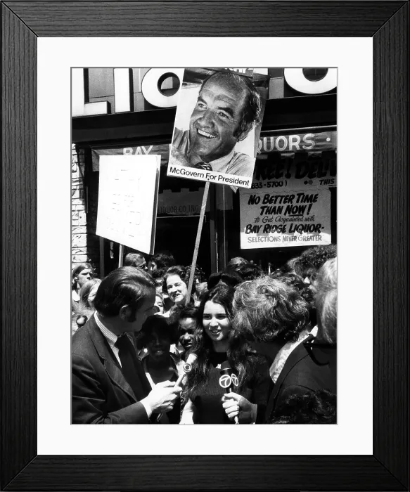 Framed Print : foreground center: Kathleen Kennedy (daughter of the late Senator Robert F)