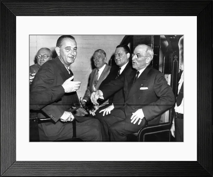 Framed Print : Senators Walter George, Lyndon B Framed Print : Senators Walter George, Lyndon B