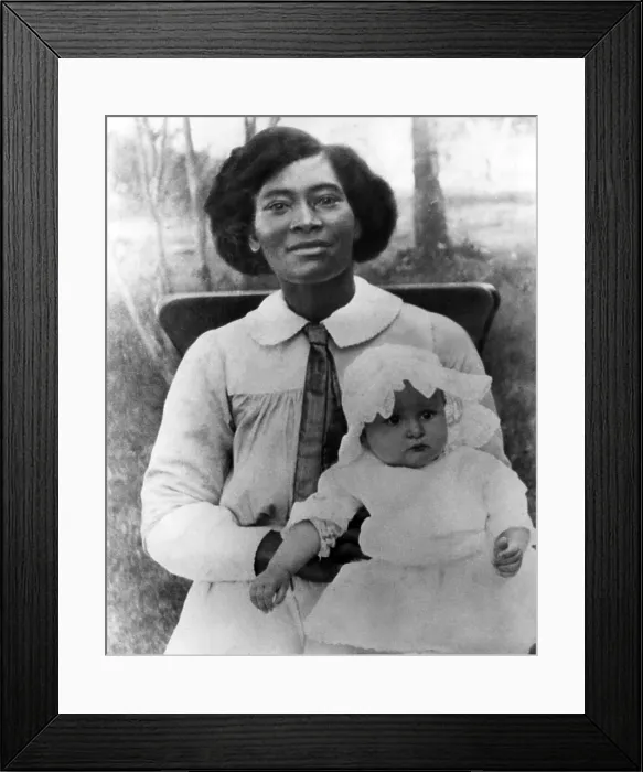Framed Print : Lady Bird Johnson, (birth name Claudia Alta Taylor) and the nurse who gave her the nickname. ca 1912. Courtesy: CSU Archives / Everett Collection Framed Print : Lady Bird Johnson, (birth name Claudia Alta Taylor) and the nurse who gave her the nickname. ca 1912. Courtesy: CSU Archives / Everett Collection