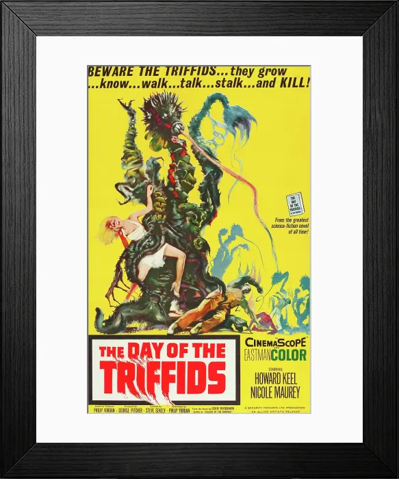 Framed Print : THE DAY OF THE TRIFFIDS, US poster art, 1963 Framed Print : THE DAY OF THE TRIFFIDS, US poster art, 1963