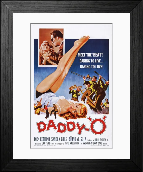 Framed Print : DADDY-O, US poster art, 1959