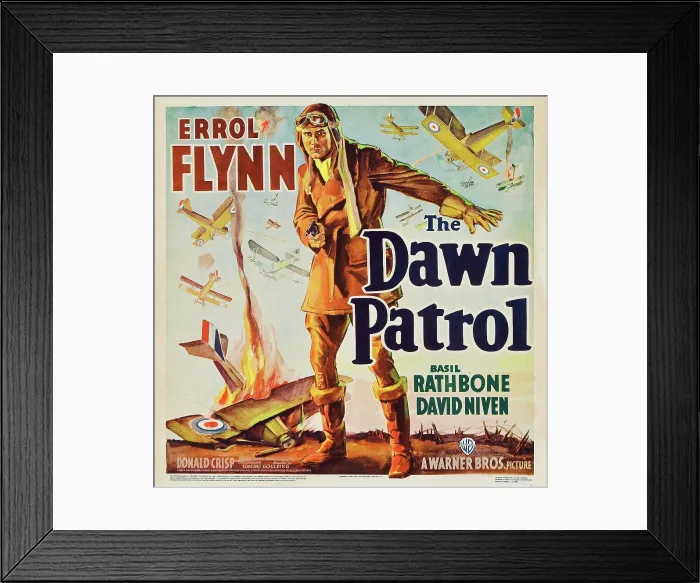 Framed Print : THE DAWN PATROL, Errol Flynn, 1938 Framed Print : THE DAWN PATROL, Errol Flynn, 1938