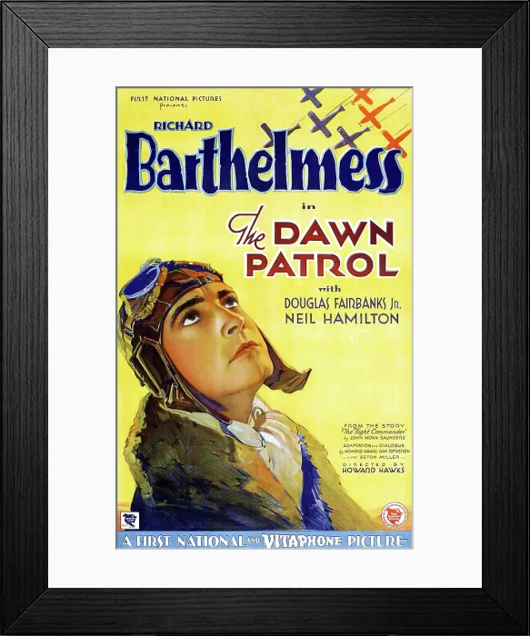 Framed Print : THE DAWN PATROL, Richard Barthelmess, 1930