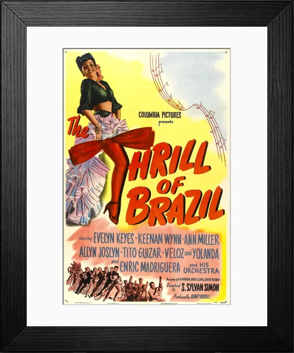 Framed Print : THE THRILL OF BRAZIL, US poster, Evelyn Keyes, 1946