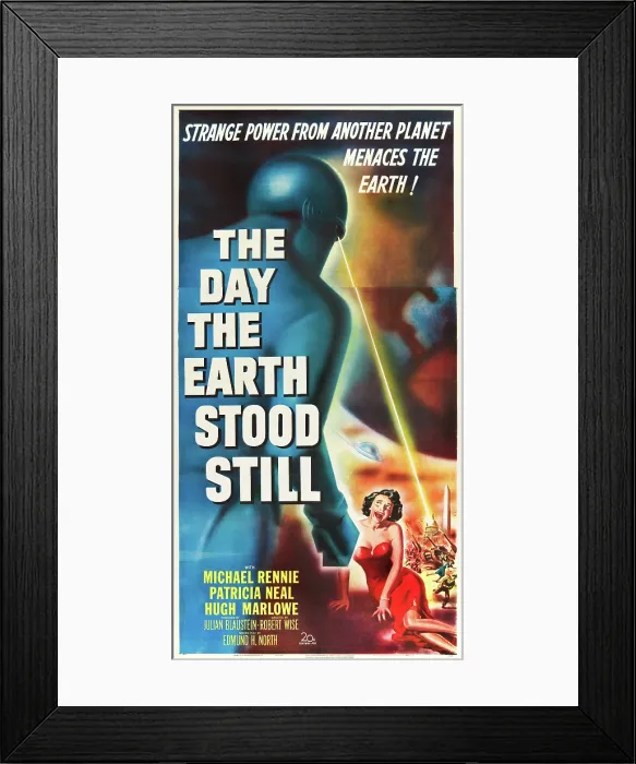 Framed Print : THE DAY THE EARTH STOOD STILL, right: Patricia Neal, 1951, TM and Copyright 20th Century Fox Film Corp. All rights reserved. / courtesy Everett Collection