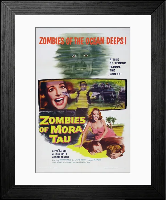 Framed Print : ZOMBIES OF MORA TAU, US poster art, Autumn Russell, Gregg Palmer, 1957 Framed Print : ZOMBIES OF MORA TAU, US poster art, Autumn Russell, Gregg Palmer, 1957