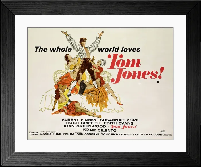 Framed Print : TOM JONES, Albert Finney, 1963