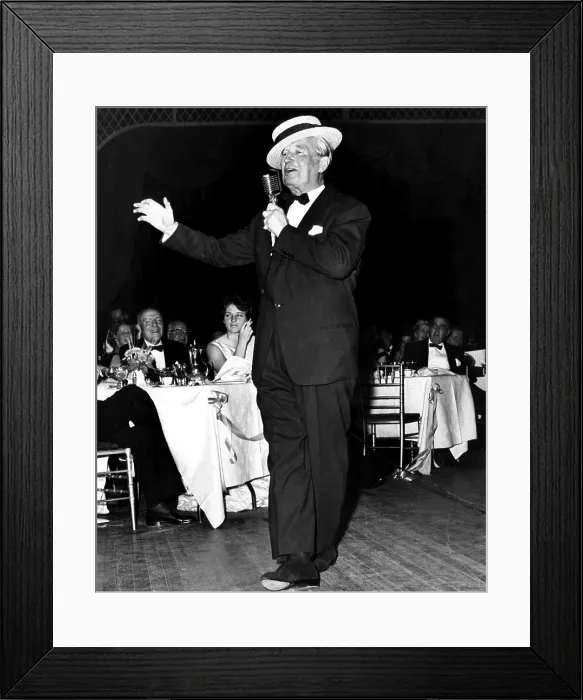 Framed Print : Maurice Chevalier at New York's April in Paris ball, 1961. Courtesy: CSU Archives / Everett Collection