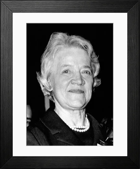 Framed Print : Margaret Chase Smith, (1897-1997), Senator of Maine, (and the first woman to be elected to the U.S. House of Representatives), 1972.. Courtesy: CSU Archives  /  Everett Collection