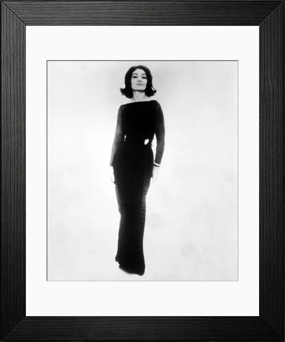 Framed Print : Maria Callas, circa 1965. Courtesy: CSU Archives  /  Everett Collection