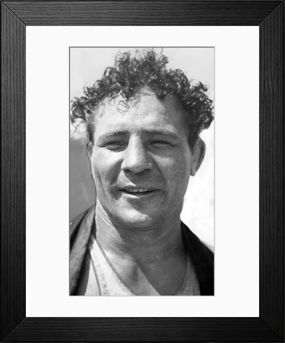 Framed Print : Max Baer Sr. (1909-1959) during workout at Asbury Park, NJ for title bout with Bruno Carnera, on June 14th, 6 / 2 / 34. Courtesy: CSU Archives  /  Everett Collection