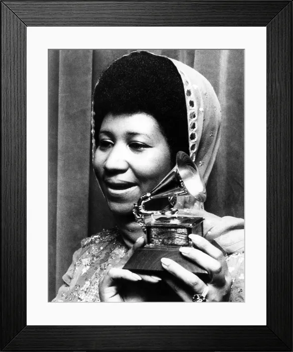 Framed Print : Aretha Franklin wins the Grammy for Best R&B Female Performance, 1972. Courtesy: CSU Archives / Everett Collection Framed Print : Aretha Franklin wins the Grammy for Best R&B Female Performance, 1972. Courtesy: CSU Archives / Everett Collection