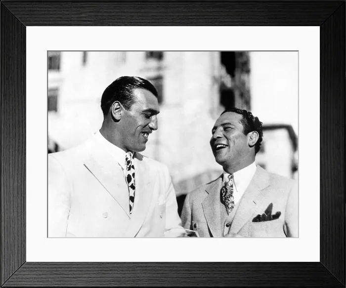 Framed Print : Primo Carnera & Max Baer Sr.being social at Biltmore Country Club, Coral Gables, FL, 1 / 30 / 34. Courtesy: CSU Archives  /  Everett Collection