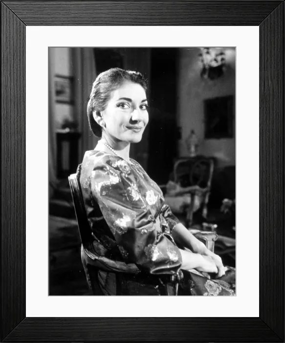 Framed Print : Maria Callas, circa 1959. Courtesy: CSU Archives  /  Everett Collection