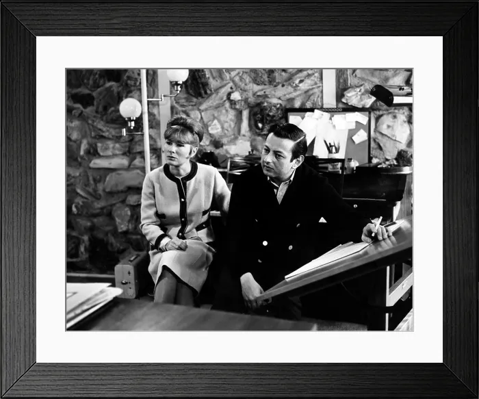 Framed Print : Singer-songwriter Dory and composer Andre Previn. 1964. Courtesy: CSU Archives / Everett Collection