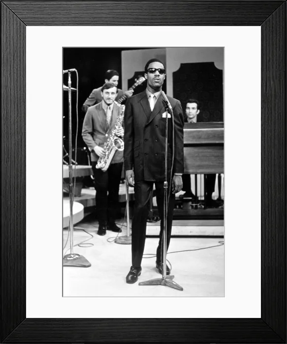 Framed Print : STEVIE WONDER, 1967.. Courtesy: CSU Archives / Everett Collection Framed Print : STEVIE WONDER, 1967.. Courtesy: CSU Archives / Everett Collection
