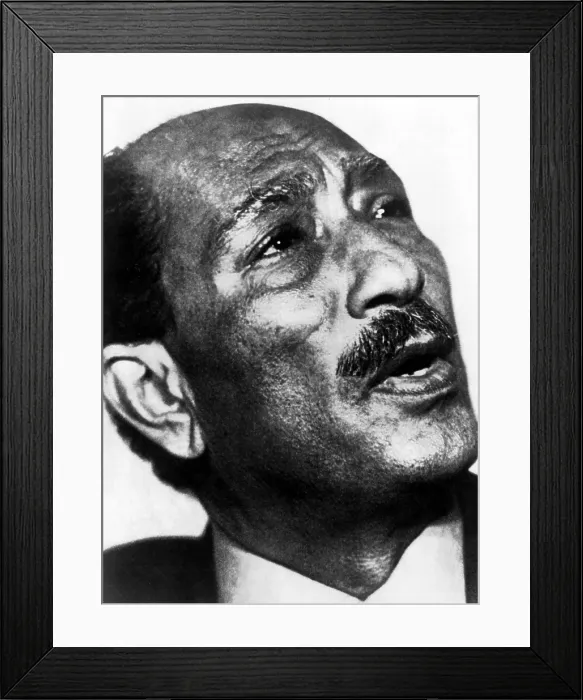 Framed Print : Anwar Sadat, Egyptian President, c. 1978.. Courtesy: CSU Archives / Everett Collection Framed Print : Anwar Sadat, Egyptian President, c. 1978.. Courtesy: CSU Archives / Everett Collection