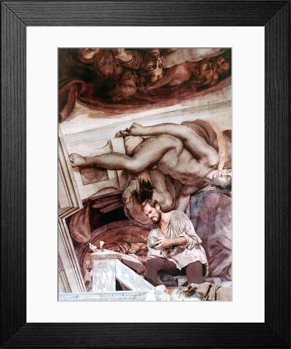 Framed Print : THE AGONY AND THE ECSTASY, Charlton Heston, 1965, TM and Copyright (c) 20th Century-Fox Film Corp. All Rights Reserved