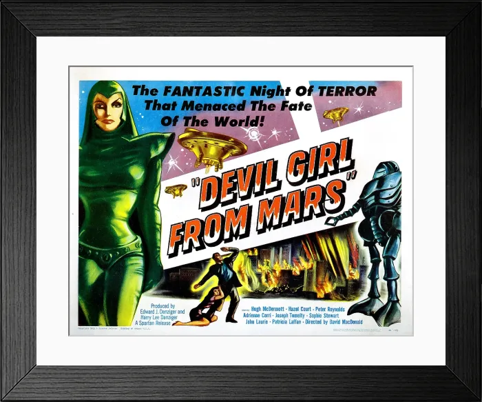 Framed Print : DEVIL GIRL FROM MARS, Patricia Laffan, 1954