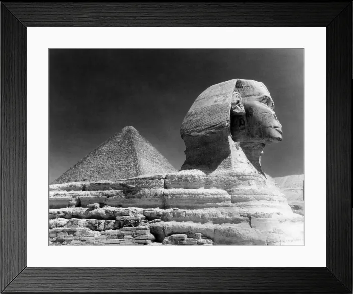 Framed Print : Sphinz and Cheops Pyramid at Giza, Egypt. Courtesy CSU Archives / Everett Collection