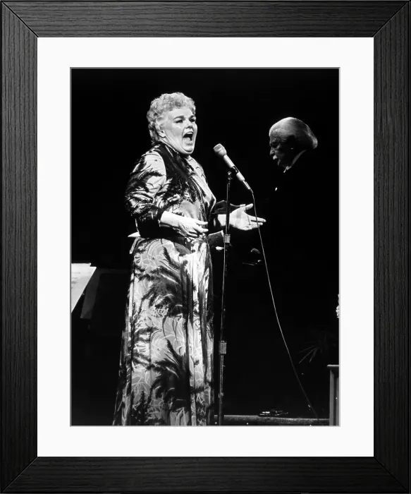 Framed Print : Opera Singer Eileen Farrell performing on EVENING AT THE POPS, ca. 1974. Courtesy: CSU Archives / Everett Collection
