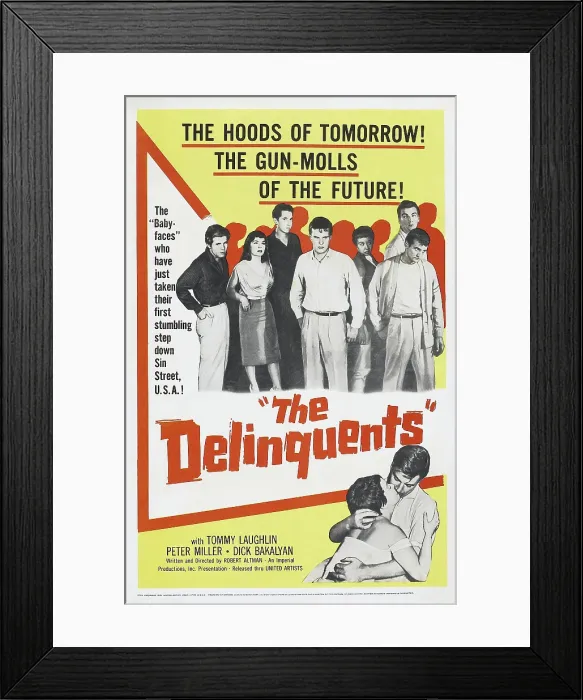 Framed Print : THE DELINQUENTS, poster art, 1957
