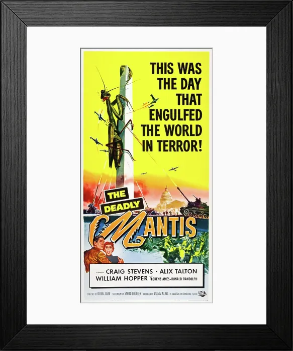 Framed Print : THE DEADLY MANTIS, Craig Stevens, Alix Talton, 1957 Framed Print : THE DEADLY MANTIS, Craig Stevens, Alix Talton, 1957