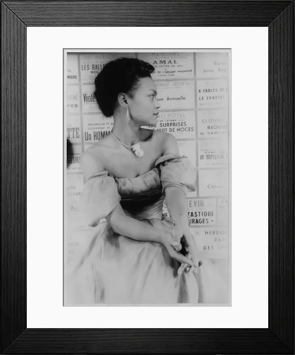 Framed Print : Eartha Kitt, portrait by Carl Van Vechten, October 19, 1952