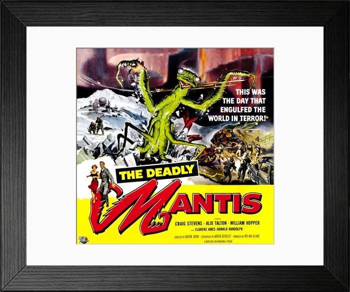 Framed Print : THE DEADLY MANTIS, 6-sheet poster art, 1957