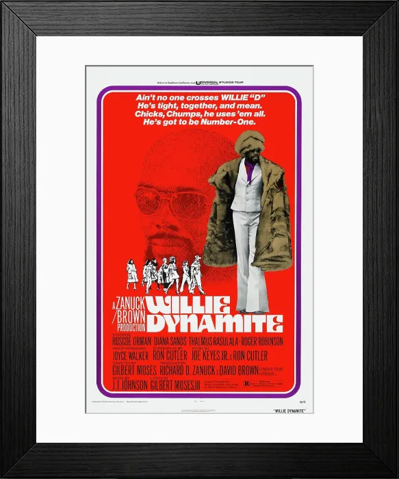 Framed Print : WILLIE DYNAMITE, US poster, Roscoe Orman, 1974
