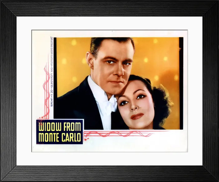 Framed Print : THE WIDOW FROM MONTE CARLO, Colin Clive, Dolores del Rio, 1935