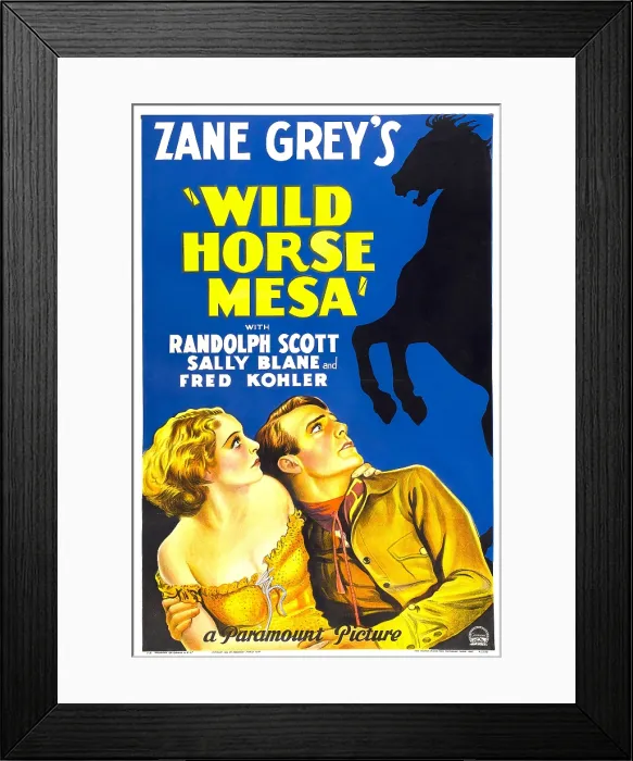 Framed Print : WILD HORSE MESA, from left: Sally Blane, Randolph Scott, 1932