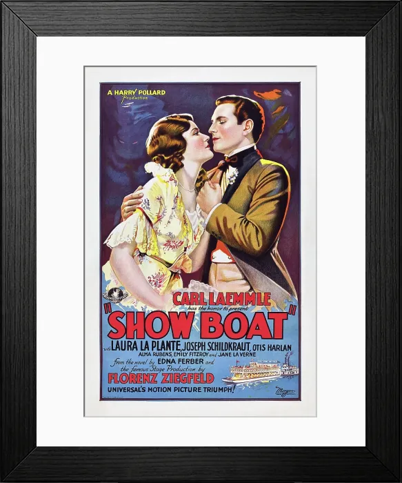 Framed Print : SHOW BOAT, Laura La Plante, Joseph Schildkraut, 1929