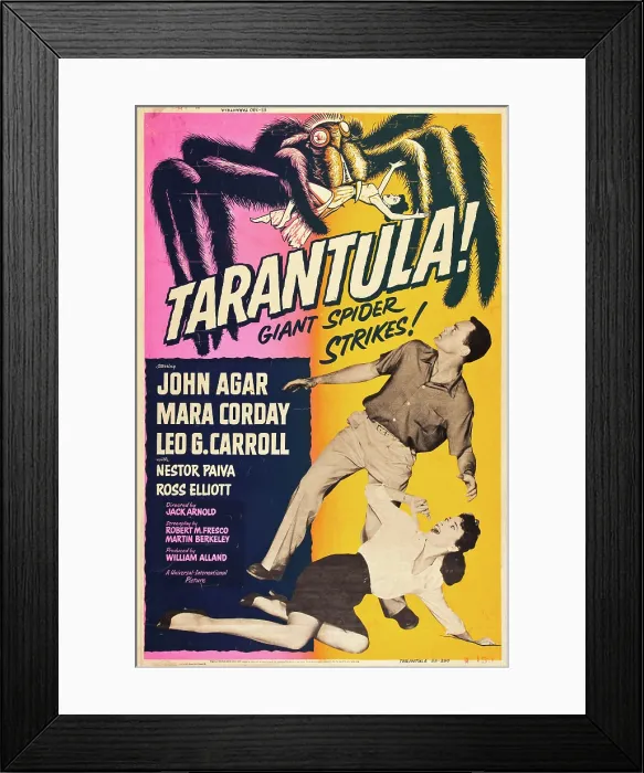 Framed Print : TARANTULA, John Agar, Mara Corday, 1955