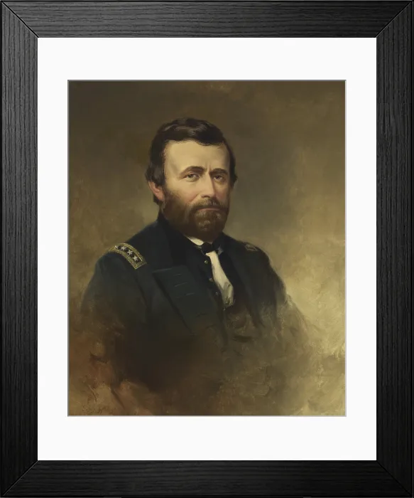Framed Print : Ulysses Grant, 18th President of the United States, held office from 1869-1877