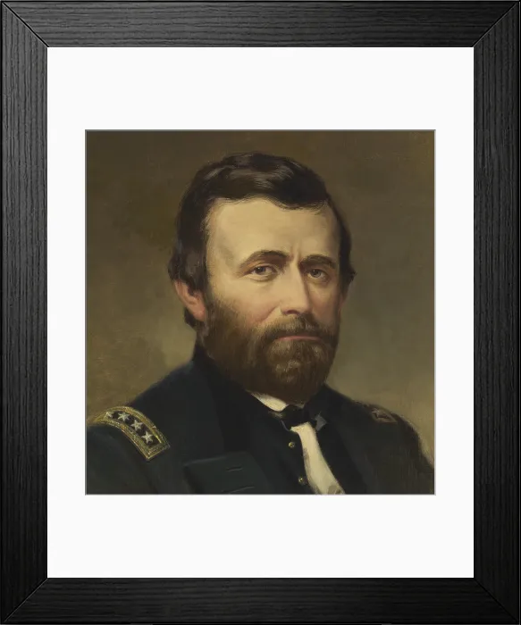 Framed Print : Ulysses Grant, 18th President of the United States, held office from 1869-1877 Framed Print : Ulysses Grant, 18th President of the United States, held office from 1869-1877