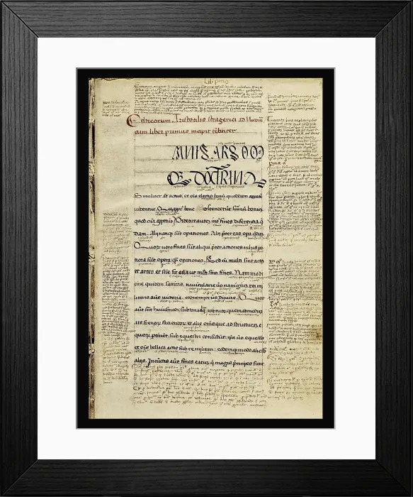 Framed Print : ARISTOTLE (384-332 BC). 'Libri Ethicorum' (1472). SPAIN. Barcelona. Biblioteca de Catalunya (National Library of Catalonia). AISA / Everett Collection**US SALES ONLY** Framed Print : ARISTOTLE (384-332 BC). 'Libri Ethicorum' (1472). SPAIN. Barcelona. Biblioteca de Catalunya (National Library of Catalonia). AISA / Everett Collection**US SALES ONLY**