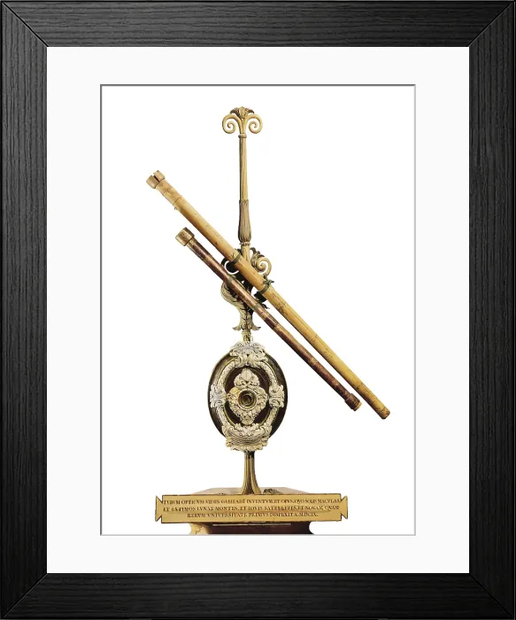 Framed Print : GALILEO, Galileo Galilei, called (1564-1642). Galileo's telescope. ITALY. Florence. Museum of History of Science. AISA / Everett Collection**US SALES ONLY**