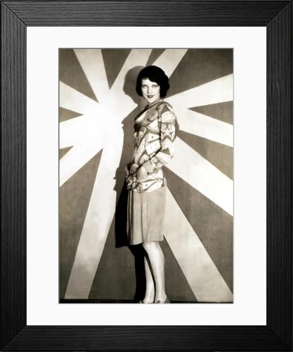 Framed Print : A 'modernistic' outfit of crepe worn by Jean Lorraine, 1929. Courtesy: CSU Archives  /  Everett Collection