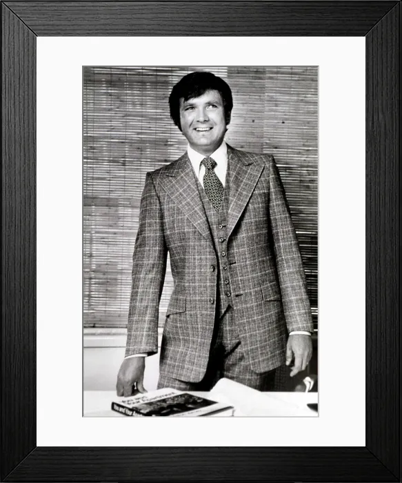 Framed Print : Carleton Varney, an interior designer, wearing a Christian Dior suit, 1973. Courtesy: CSU Archives / Everett Collection Framed Print : Carleton Varney, an interior designer, wearing a Christian Dior suit, 1973. Courtesy: CSU Archives / Everett Collection