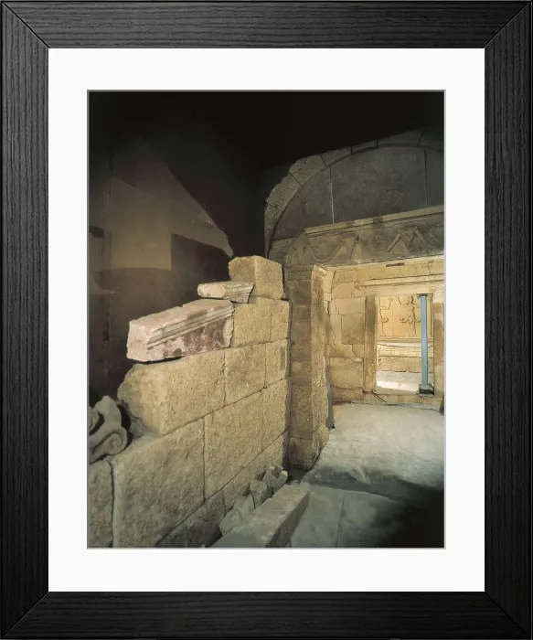 Framed Print : BULGARIA. RUSE. Sveshtari. Thracian Tomb of Sveshtari (3rd c. BC). Gate to the second chamber. Thracian art. AISA / Everett Collection**US SALES ONLY** Framed Print : BULGARIA. RUSE. Sveshtari. Thracian Tomb of Sveshtari (3rd c. BC). Gate to the second chamber. Thracian art. AISA / Everett Collection**US SALES ONLY**