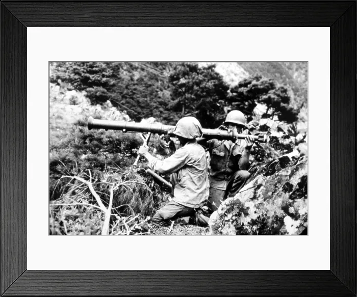 Framed Print : Korean War: U.S. Troops, Korea, 1950.. Courtesy: CSU Archives  /  Everett Collection