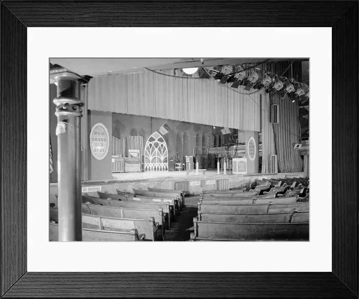 Framed Print : The Grand Ole Opry, circa 1960s Framed Print : The Grand Ole Opry, circa 1960s