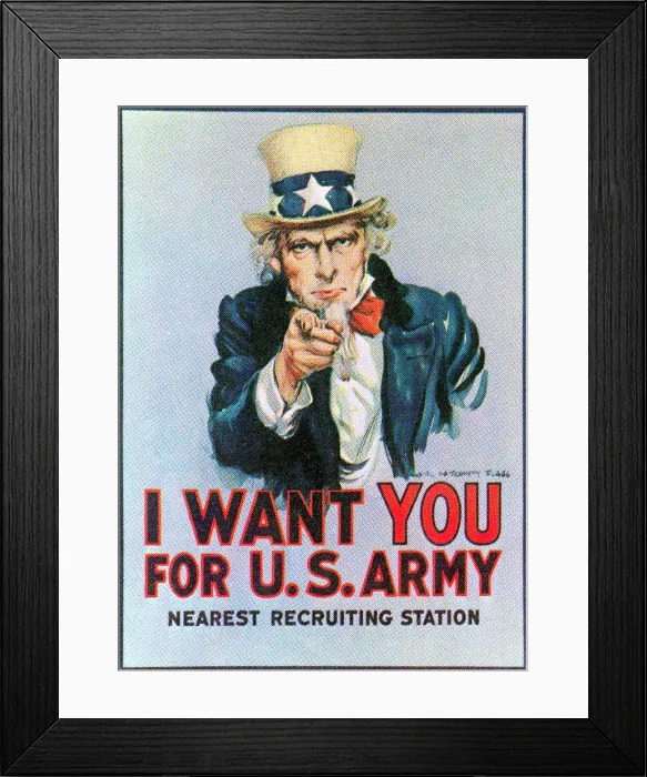 Framed Print : UNCLE SAM I Want You Army recruitment poster from World War I. Courtesy: CSU Archives / Everett Collection Framed Print : UNCLE SAM I Want You Army recruitment poster from World War I. Courtesy: CSU Archives / Everett Collection