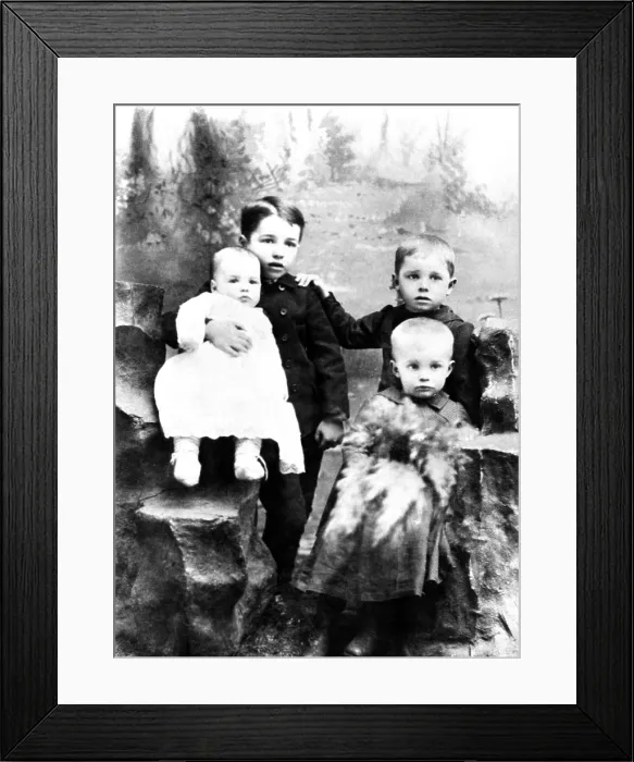 Framed Print : Four Eisenhower Brothers in 1893. Eisenhower Boys. L-R: Roy, Arthur, Edgar, and Dwight. (CSU_ALPHA_289) CSU Archives / Everett Collection