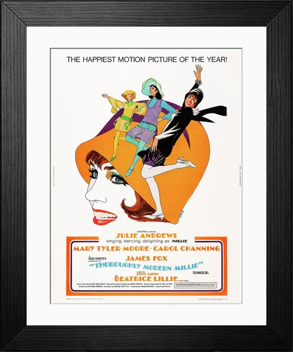 Framed Print : THOROUGHLY MODERN MILLIE, US poster art, Carol Channing, Mary Tyler Moore, Julie Andrews, 1967 Framed Print : THOROUGHLY MODERN MILLIE, US poster art, Carol Channing, Mary Tyler Moore, Julie Andrews, 1967