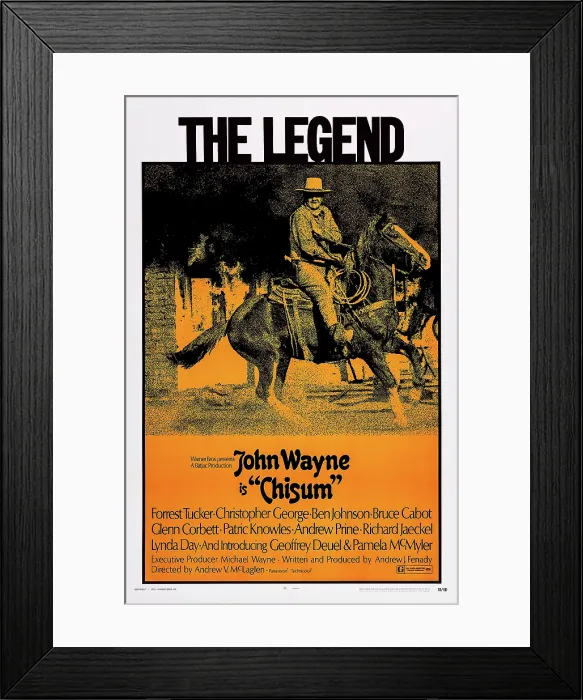 Framed Print : CHISUM, US poster, John Wayne, 1970